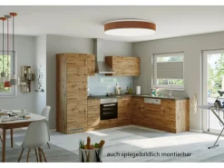 Held Möbel Küchenzeile Sorrento 210/ 270 cm Wotaneiche Winkel< Winkelküchen|Einbauküchen
