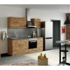 Held Möbel Küchenzeile Sorrento 210 cm Wotaneiche-Wotaneiche< Gefrierschränke|Herde