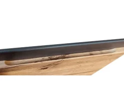 New Held Möbel Küchenzeile Turin 300 cm Wotaneiche-Graphit mit E-Geräten Eiche Graphit