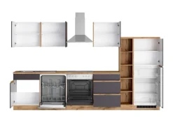 Held Möbel Winkelküchen<Küchenzeile Turin 330 cm mit E-Geräten
