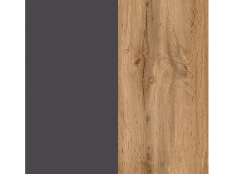 Clearance Held Möbel Spülenunterschrank Turin 120cm mit GSP-Blende WotanEiche/Graphit Wotaneiche-Graphit