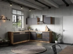 Held Möbel Winkelküche Turin 240 x 240 cm ohne E-Geräte< Winkelküchen