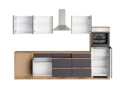 Held Möbel Kochfelder|Kühlschränke<Winkelküche Turin 300 x 240 cm mit E-Geräten