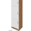Held Möbel Held Möel Küchen-Kühlschr.umau Sorrento 60x200xT60cm Nische Weiß-WotanEiche< Küchenschränke