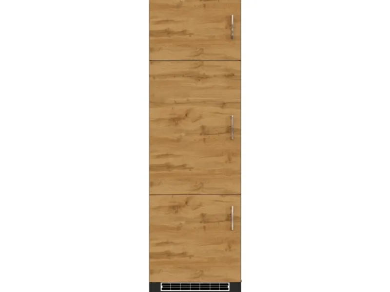 Held Möbel Gefrierschränke<Held Möel Küchen-Kühlschr.umau Sorrento 60x 200x T60cm Nische WotanEiche-Grafit
