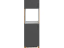 Best Held Möbel Held Möel Küchen-Ofen-Kühlschr.umau Sorrento 60x 200x T60cm Anthraz.-WotanEiche