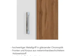 Held Möbel Held Möel Küchen-Spülzentrum Sorrento 110x85x60cm Tür lende Sockel Weiß-W.Eiche< Kühlschränke|Gefrierschränke