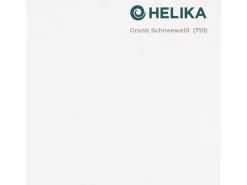 HELIKA Granitspülen<Einbauspüle Forma 43 cm x 46 cm Weiß inkl. Manuellem Ventil