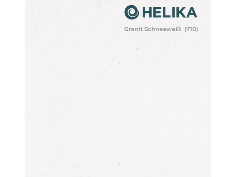 HELIKA Granitspülen<Einbauspüle Forma 43 cm x 46 cm Weiß inkl. Manuellem Ventil