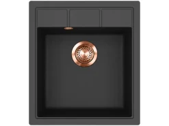 Outlet HELIKA Siebkorbventil Ø 11,4 cm manuelle Betätigung Kupferfarben