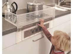 Reer Herdschutzgitter Deluxe mit Schalterabdeckung Transparent< Kochfelder