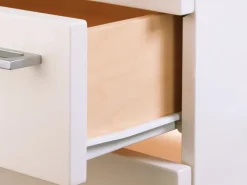 Hettich Küchenschränke<Rollschubführung 550 mm, pulverbeschichtet Weiß, 20kg