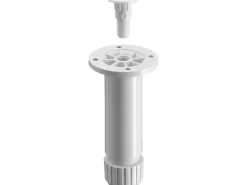 Hettich Küchenschränke<Sockelverstellfuß 100-110 x Ø 30 mm Kunststoff Weiß mit M10 1 Stück