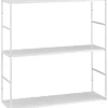 Küchenregale<Hängeregal aus Metall 60 cm x 60 cm x 20 cm Weiss matt