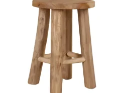 Töpfe<Hocker aus Teak-Holz Ø 20 cm x 27 cm Braun