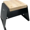 Remundi Hocker inkl. Holzbrett Schwarz 45 cm x 71 cm x 51 cm< Schneidebretter