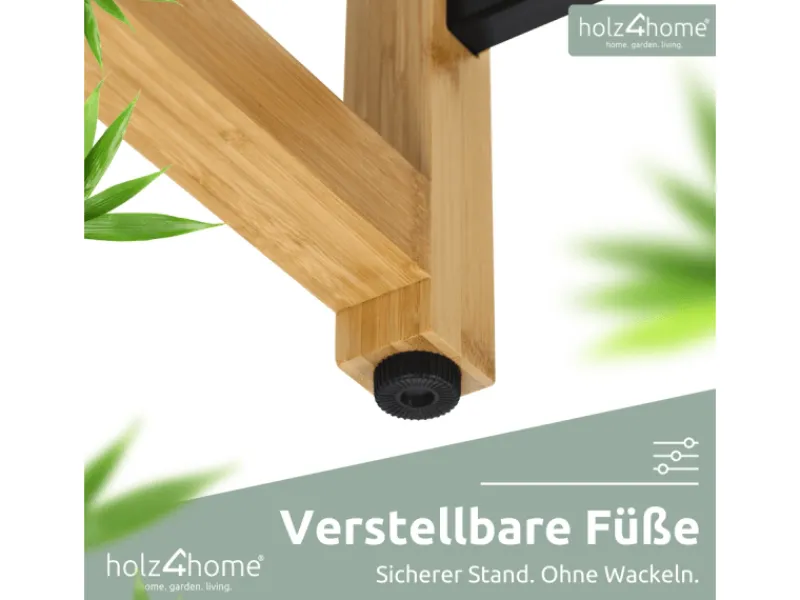 holz4home Getränkekistenregal aus Holz Inklusive Edelstahlablage 6 Kisten Schwarz< Küchenregale