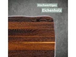 holz4home Schneidebretter<La Madera Schneidebrett Basic aus Eiche Dunkel