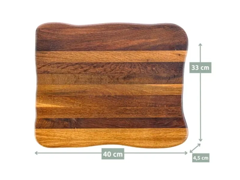 holz4home La Madera Schneidebrett Top aus Eiche Dunkel< Schneidebretter