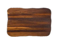 holz4home Schneidebretter|Küchenhelfer<La Madera Steakbrett Master aus Eiche Dunkel