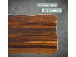 holz4home Schneidebretter|Küchenhelfer<La Madera Steakbrett Master aus Eiche Dunkel