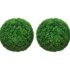 HOMCOM Buchsbaumkugel 2er Set für Indoor/Outdoor< Töpfe