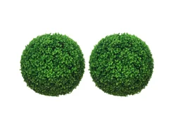 HOMCOM Buchsbaumkugel 2er Set für Indoor/Outdoor< Töpfe
