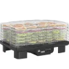 HOMCOM Dörrautomat Dörrgerät Kunststoff Schwarz 43L x 29,5B x 28H cm< Haushaltsgeräte