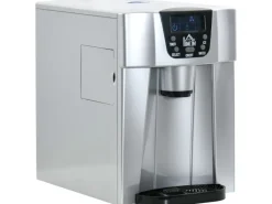 HOMCOM Eiswürfelbereiter Kunststoff Kupfer Silber 389L x 252B x 363H cm< Haushaltsgeräte