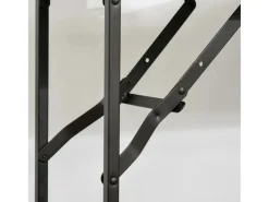 HOMCOM Servierwagen<Küchenwagen mit Klappbarer Tischplatte Rustikal-Braun 118 x 36,5 x 82cm