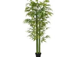 HOMCOM Künstliche Pflanze 180 cm mit Übertopf< Töpfe
