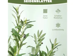 HOMCOM Künstlicher Olivenbaum Groß 180 cm Plastik Künstliche Pflanzen< Töpfe