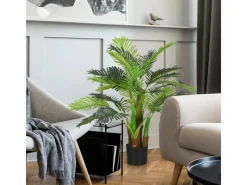 HOMCOM Kunstpflanze mit 27 Zweige Kunststoff Zement  Ø16 x 100H cm< Töpfe