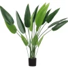 Online HOMCOM Kunstpflanze Plastik 18 Blätter 110 cm