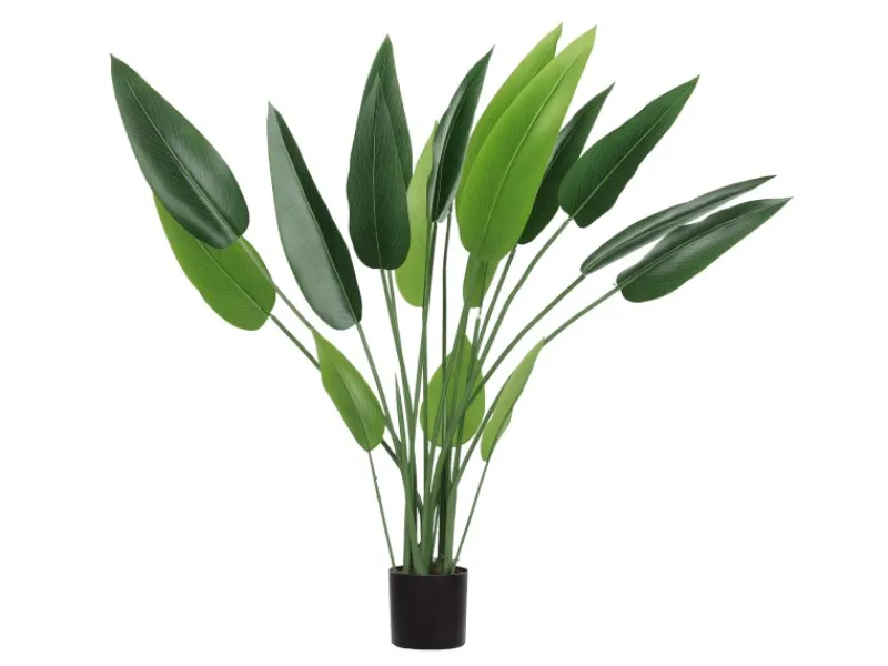 Online HOMCOM Kunstpflanze Plastik 18 Blätter 110 cm
