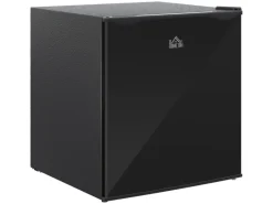 HOMCOM Mini Gefrierschrank Stahl Kunststoff Schwarz 47L x 44,2B x 48,8H cm< Gefrierschränke