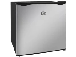 HOMCOM Mini Gefrierschrank Stahl Kunststoff Silber 47L x 44,2B x 48,8H cm< Gefrierschränke