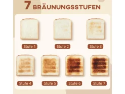 HOMCOM Haushaltsgeräte<Wasserkocher-Toaster-Set Kunststoff Edelstahl 21,5L x 15,5B x 25,1H cm