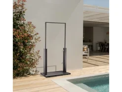 Home Deluxe Einhebelmischer<Solardusche PAROS Anthrazit