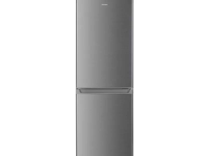 Outlet homeX Kühlschrank Mit Gefrierfach Kühl-Gefrierkombination Freistehend 173 Liter Nutzinhalt CFS1110-S Silber