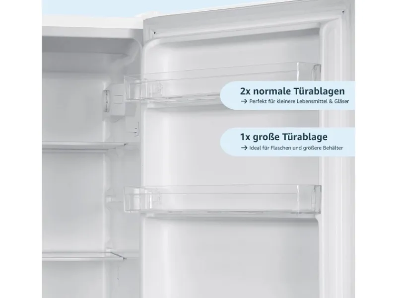 homeX Kühlschränke<Kühlschrank Mit Gefrierfach Kühl-Gefrierkombination Freistehend 173 Liter Nutzinhalt CFS1110-W Weiß