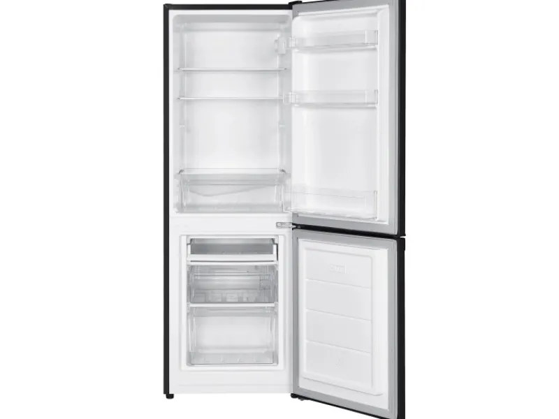 Outlet homeX Kühlschrank Mit Gefrierfach Kühl-Gefrierkombination Freistehend 173 Liter Nutzinhalt CFS1110-B Schwarz