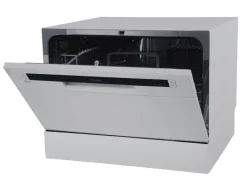 homeX Geschirrspüler<Tischgeschirrspüler Mini Geschirrspüler mit 6 Programmen 6 Maßgedecke Aquastop GST6AE-S