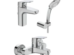 Ideal Standard Armaturenpaket Ceraflex inkl. Handbrause-Set Chrom< Einhebelmischer
