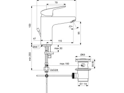 Ideal Standard Armaturenpaket Ceraflex inkl. Handbrause-Set Chrom< Einhebelmischer
