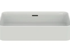 Ideal Standard Aufsatzwaschtisch Strada II 60x40 cm o. Hahnloch m. Überlauf Weiß< Zweigriffarmatur|Einhebelmischer