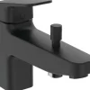 Ideal Standard Einhebelmischer<Badearmatur Ceraplan für Wannenrand Schwarz Matt