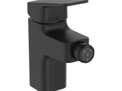 Ideal Standard Einhebelmischer<Bidetarmatur Ceraplan mit Ablaufgarnitur Schwarz Matt