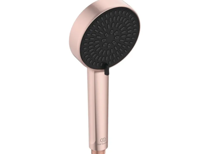 Ideal Standard Einhebelmischer<Duschsystem Einhebel-Armatur mit Regen- und Handbrause Rosé