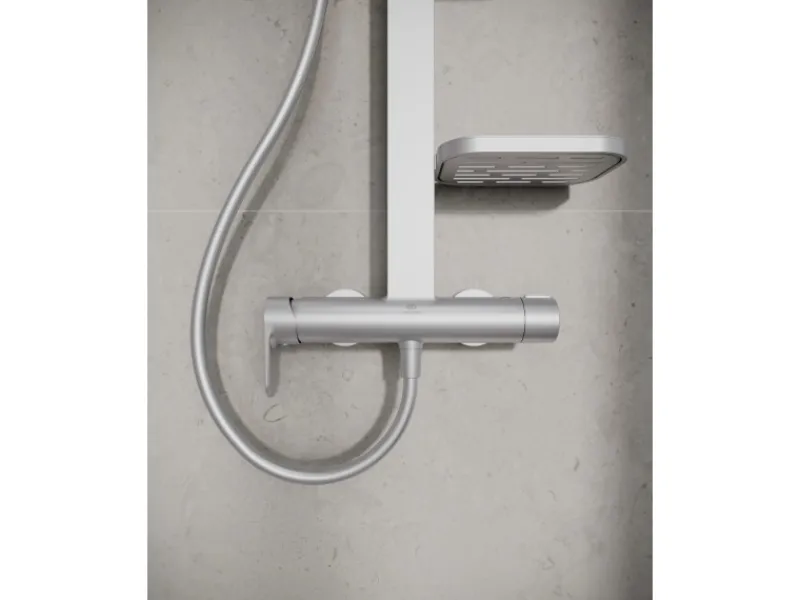 Ideal Standard Einhebelmischer<Duschsystem Einhebel-Armatur mit Regen- und Handbrause